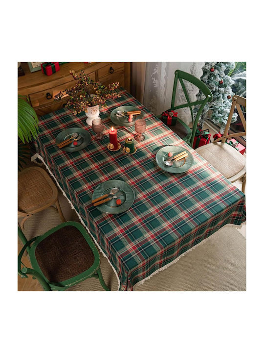 FRIPIA Коледна Покривка За Маса Текстилна Каре Каре 300x140см