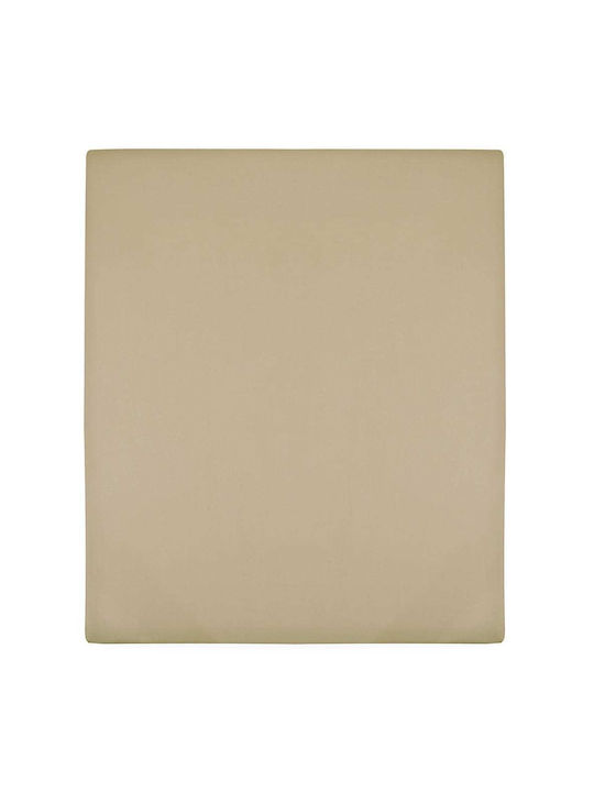 vidaXL Sheet Set with 1 Pillowcase for Single Bed with Elastic 90x200cm. Taupe 2pcs
