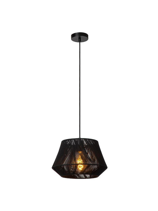 Lucide Lightning Κρεμαστό Φωτιστικό Μαύρο με Ντουί E27