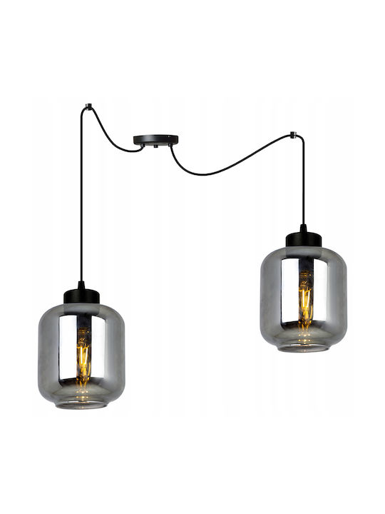 Light Home Reglabil Lustră Negru cu Dulie E27