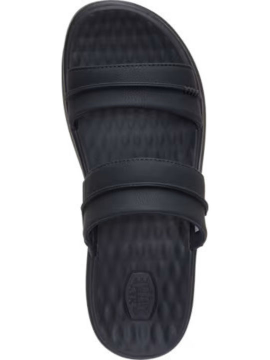Sommer Damenplattformen im Stil Pantoffeln Schwarz