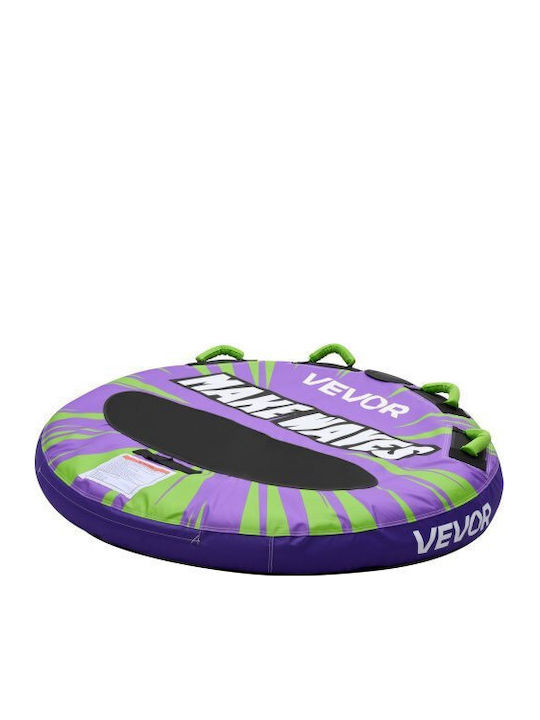 Vevor Towable Tubes Boating 2-rider Inflatable Boat Tubes Towables 154kg Capacity Water Sport Tube Boat To Pull Anti-slip Pad Full Nylon Cover Padded Handles & Safety Valve