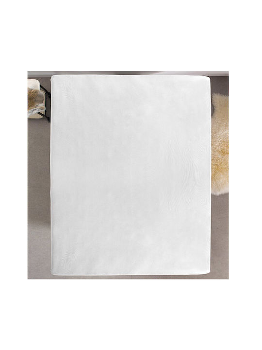 DreamHouse Sheet Double with Elastic 140x200+30cm. Dubbel Jersey White