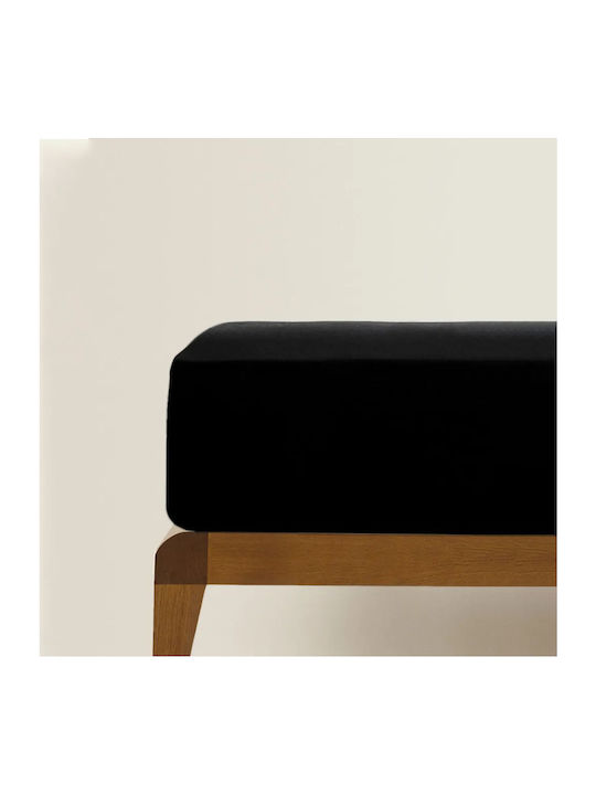 My Home Luxury Sheet Super-Double 220x250cm. Black