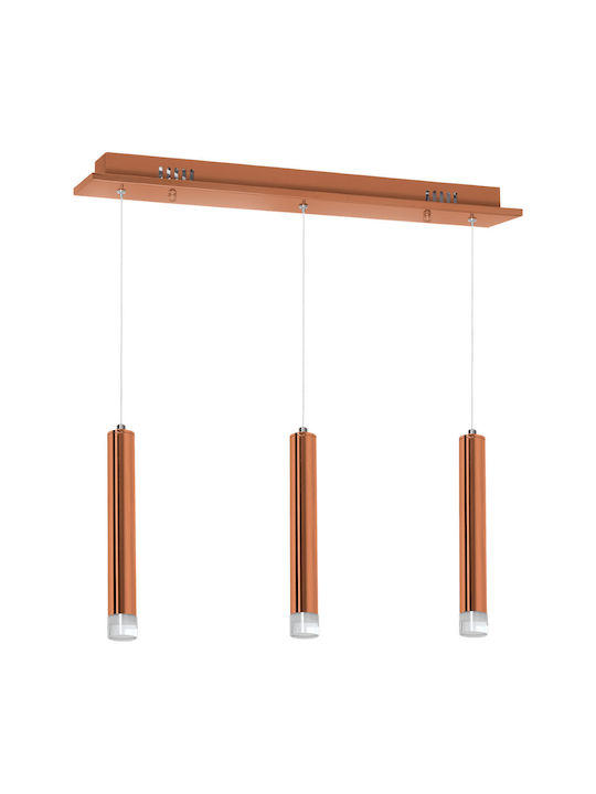 Eko Light Κρεμαστό Φωτιστικό Χάλκινο LED Ράγα