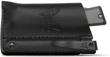 Benchmade Σουγιάς Γκρι σε Δερμάτινη Θήκη