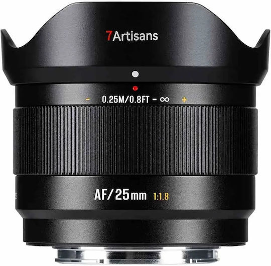7artisans Crop Φωτογραφικός Φακός Lite Series 25mm f/1.8 Σταθερός για Fujifilm X Mount Μαύρος