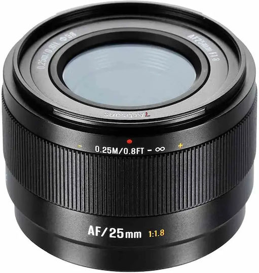 7artisans Crop Φωτογραφικός Φακός Lite Series 25mm f/1.8 Σταθερός για Fujifilm X Mount Μαύρος