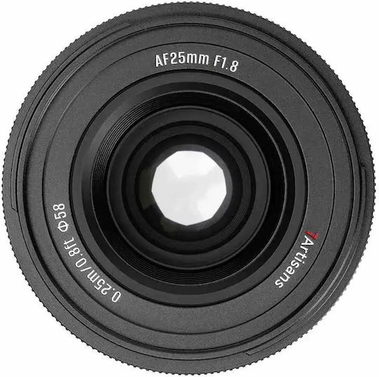 7artisans Crop Φωτογραφικός Φακός Lite Series 25mm f/1.8 Σταθερός για Fujifilm X Mount Μαύρος