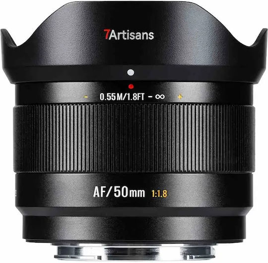 7artisans Crop Camera Lens Lite Series 50mm f/1.8 Standard for Sony E Mount Black