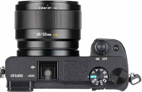 7artisans Crop Camera Lens Lite Series 50mm f/1.8 Standard for Sony E Mount Black