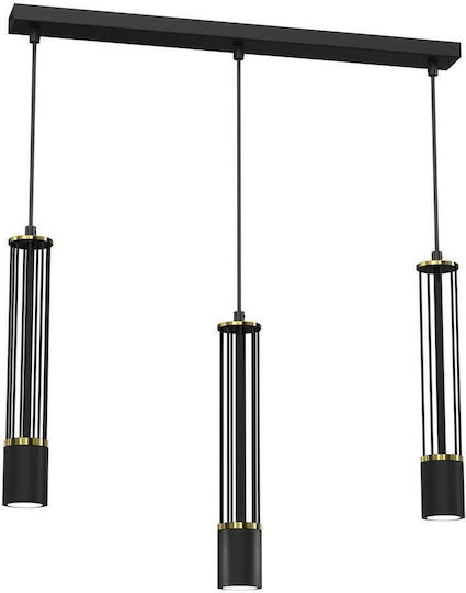 Eko Light Estilo Hängelampe Schwarz 60cm