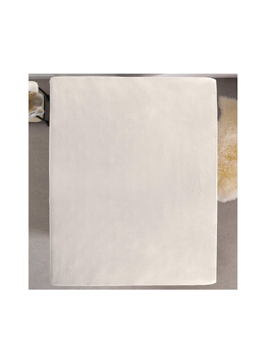 DreamHouse Sheet Super-Double with Elastic 160x200+30cm. Cream