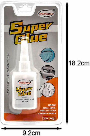 RoboMax Flüssiger Superkleber Für Papier 20g Transparente