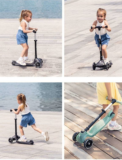 Q Play Kids Scooter Sparkling 3-Wheel for 3+ Years Nude Pink