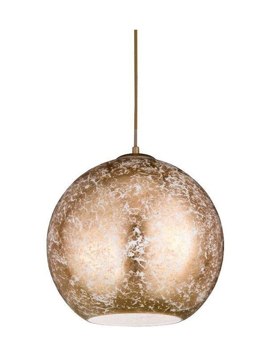 Wofi Fara Pendant Light Gold with Socket E27 30cm
