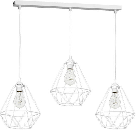 Eko Light Lustră Suspendată Alb 100cm. Eko Light Lustră Suspendată Alb 100cm.