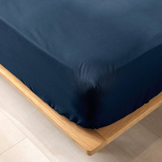 Douceur d'Intérieur Biolina Διπλό 140x190εκ. με Λάστιχο Navy Μπλε Douceur d'Intérieur Biolina Διπλό 140x190εκ. με Λάστιχο Navy Μπλε