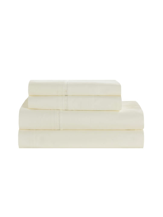 Liolios Home Sheet Sets Queen 245x270cm. Venice Ivory 4pcs
