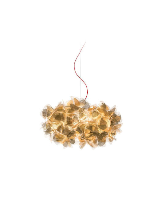 Slamp Clizia Pendant Light Gold with Socket E27 53cm