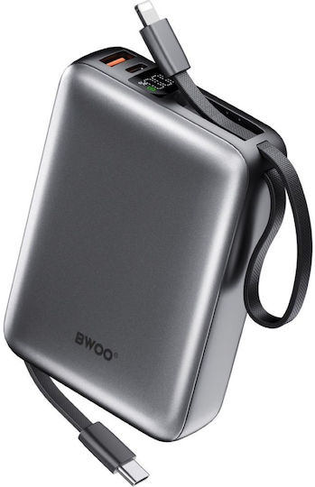 BWOO P73 Power Bank 10000mAh 22.5W with USB-C Port Black
