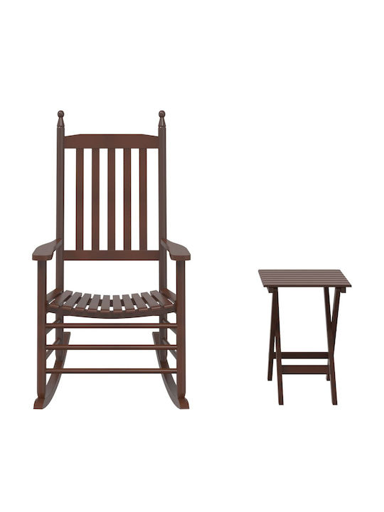 vidaXL Outdoor Lounge Set 2 Pieces Brown