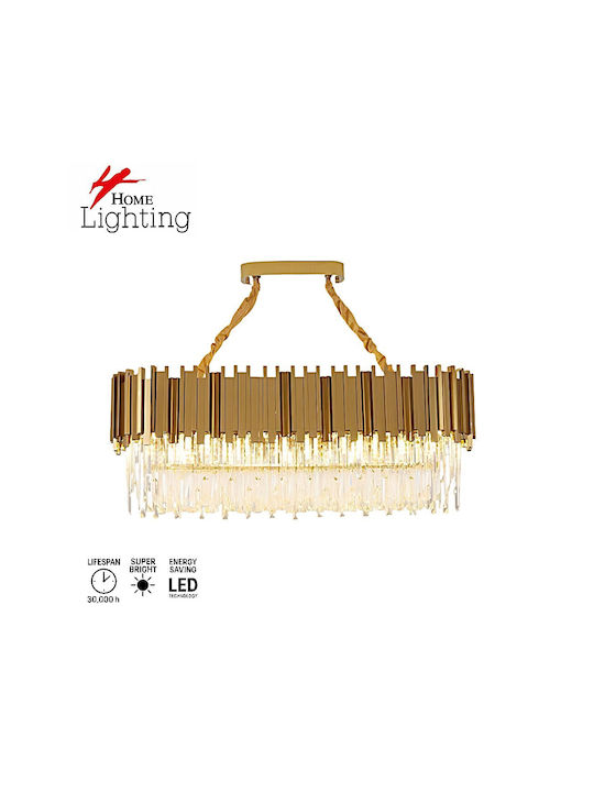 Home Lighting Majestic Ceiling Light Gold With E14 Socket 80x30x120cm