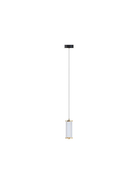 Elmark Κρεμαστό Φωτιστικό Χρυσό LED 14x150x150εκ.