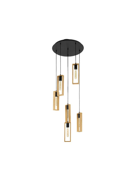 Eglo 44054 Lustră Suspendată Littleton 6xe27 60w 230v Certificat FSC