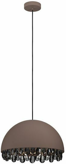Eglo Gaetano 2 Lumini Suspendate Maro Cu Cristale Pentru Bază De Bec E27 45x150x150cm
