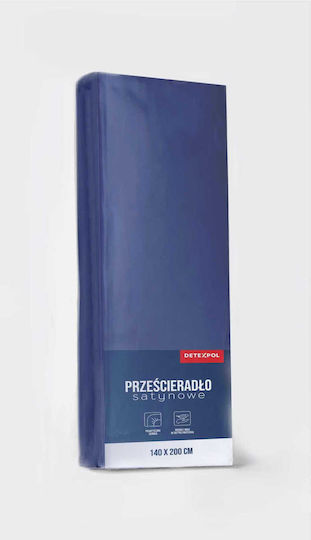 Detexpol King Size 180x200εκ. με Λάστιχο Navy Blue