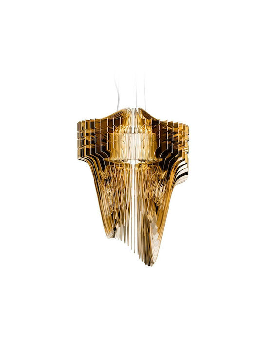 Slamp Aria Μ Pendant Light Gold with Socket E27 90cm