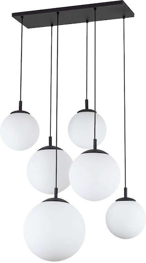 TK Lighting Κρεμαστό Φωτιστικό Μαύρο 77εκ.