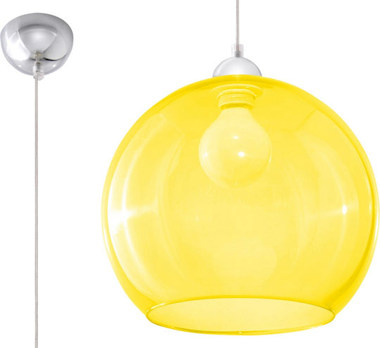Sollux Ball Κρεμαστό Φωτιστικό Κίτρινο 33x33x33εκ.
