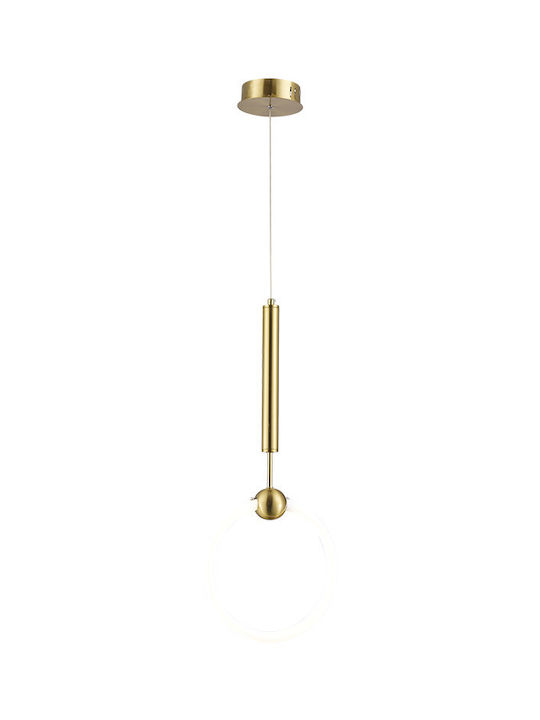Atman Toulouse Hängelampe Gold 25x60cm.