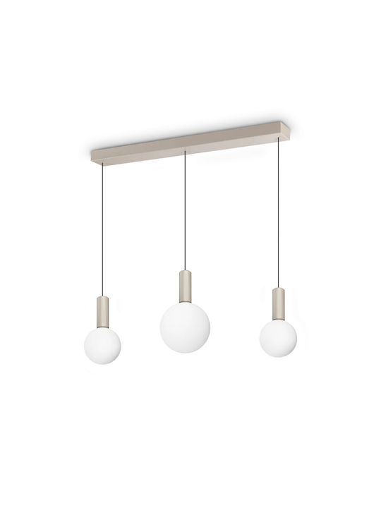 Ideal Lux Sp3 Κρεμαστό Φωτιστικό Λευκό LED Ράγα