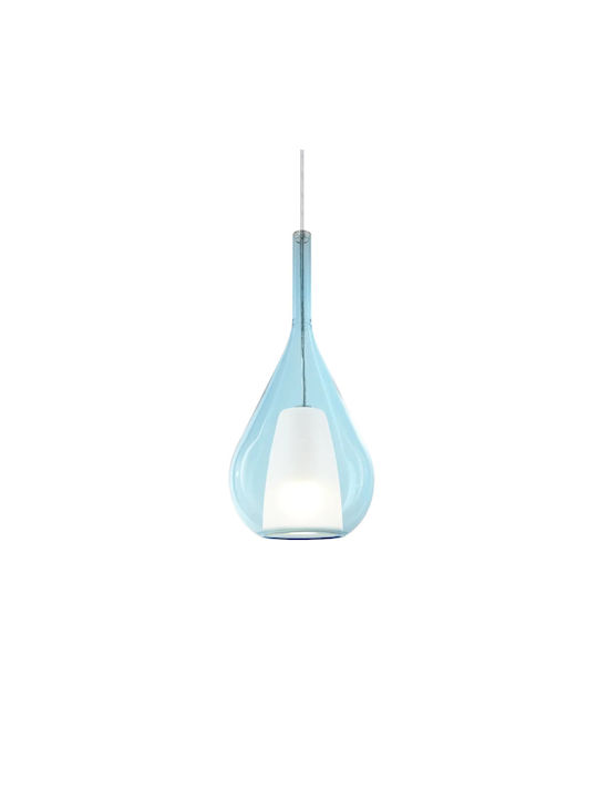 Ideal Lux Pendant Light Blue 18x18cm