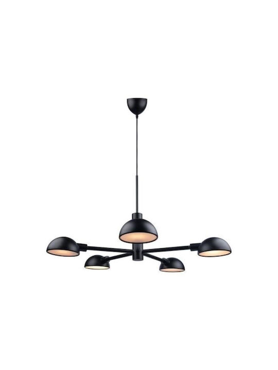 Nordlux Lustră Negru pentru 5 Becuri E14, E.14