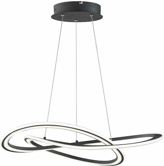 Wofi Ohio Lustră Suspendată Negru 71.5cm. Wofi Ohio Lustră Suspendată Negru 71.5cm.