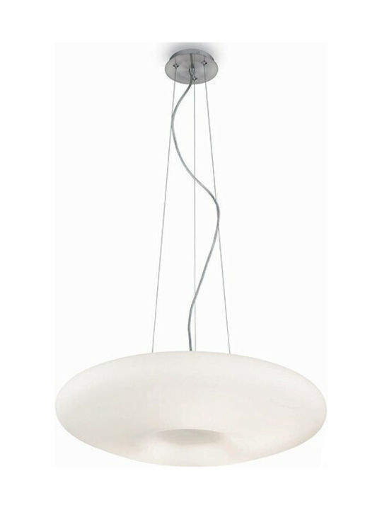 Ideal Lux Glory SP3 D70 Adjustable Pendant Light White for 5 Bulbs E27 60x70x25cm