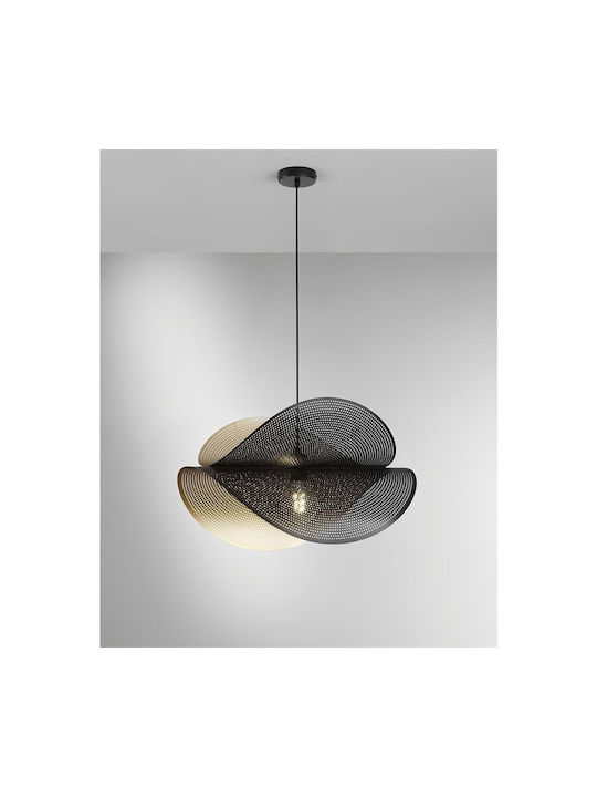 Fan Europe Lustră Negru cu Dulie E27 60x33x150cm.