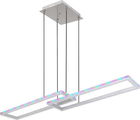 Globo Lighting LED Κρεμαστό Φωτιστικό Ασημί Globo Lighting LED Κρεμαστό Φωτιστικό Ασημί