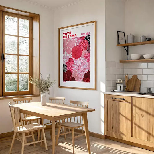 Poster Yayoi Kusama Blushing Petals Art346 21cm X 30cm White Frame PVC