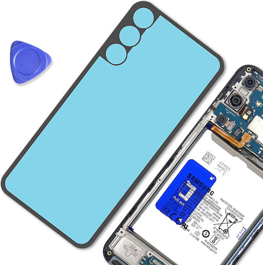 Clappio Rear Glass Panel Adhesive Galaxy A15 4g Black Blue