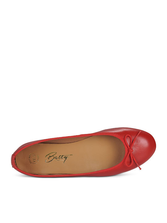 Jane Women's Ballerina Shoes Red