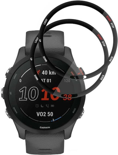 Pachet 2 Screen Protector Garmin Forerunner 255 Forerunner 255 Music Set Protecție Împotriva Zgârieturilor Sticker Nano Flex Negru