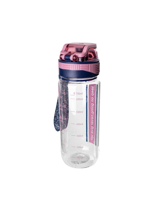 Kadax Αθλητικό Παγούρι Πλαστικό 750ml Ροζ