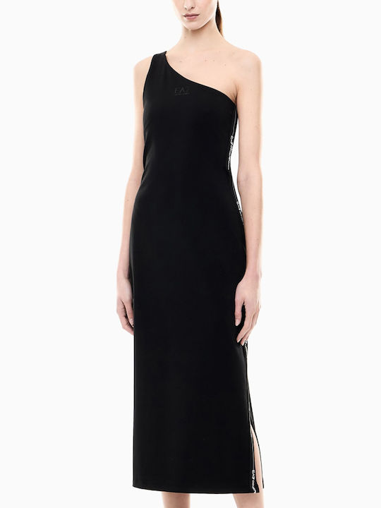 Summer Midi Dress with Tearing Black 7W000962AF12484 UC001
