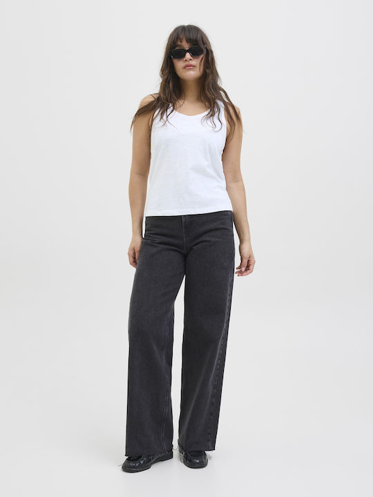 Women's Blouse Cotton Sleeveless White