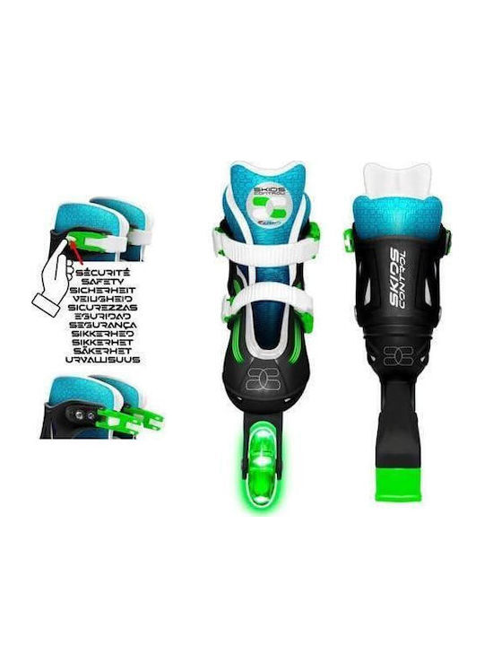 Skids Inline Adjustable Rollers Black Ενηλίκων/Παιδικά
